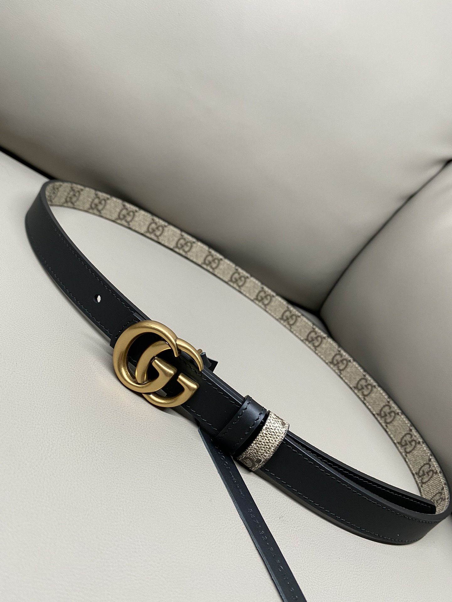 [TOP] GUCCI Belt 2 cm - Black - 711 Luxury