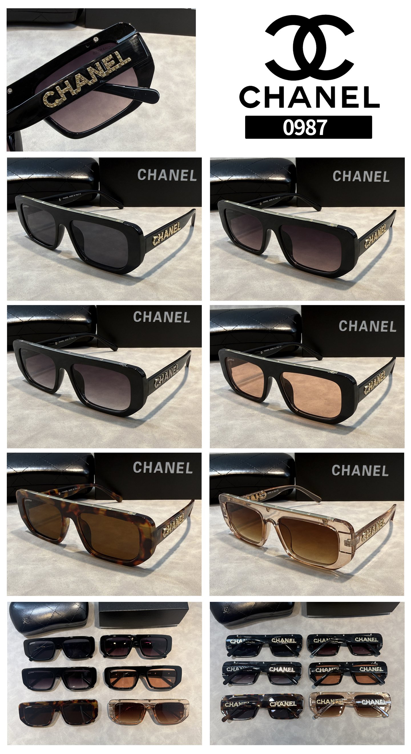[TOP] CHANEL Sunglasses - 6 Colors - 711 Luxury
