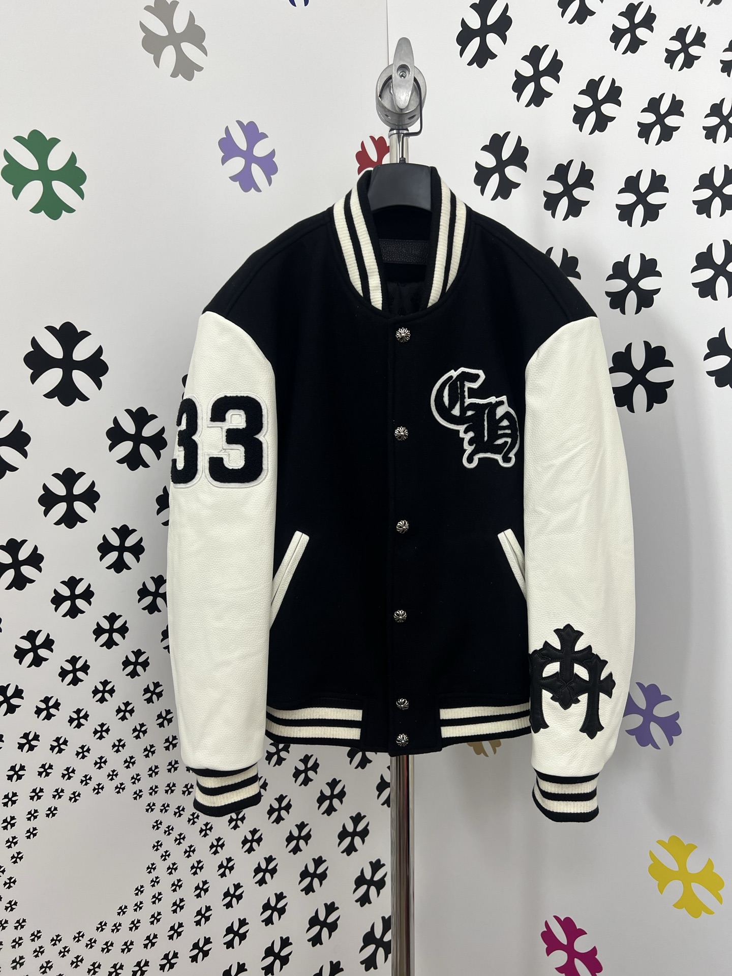 Chrome Hearts Eagle Varsity Jacket #375872