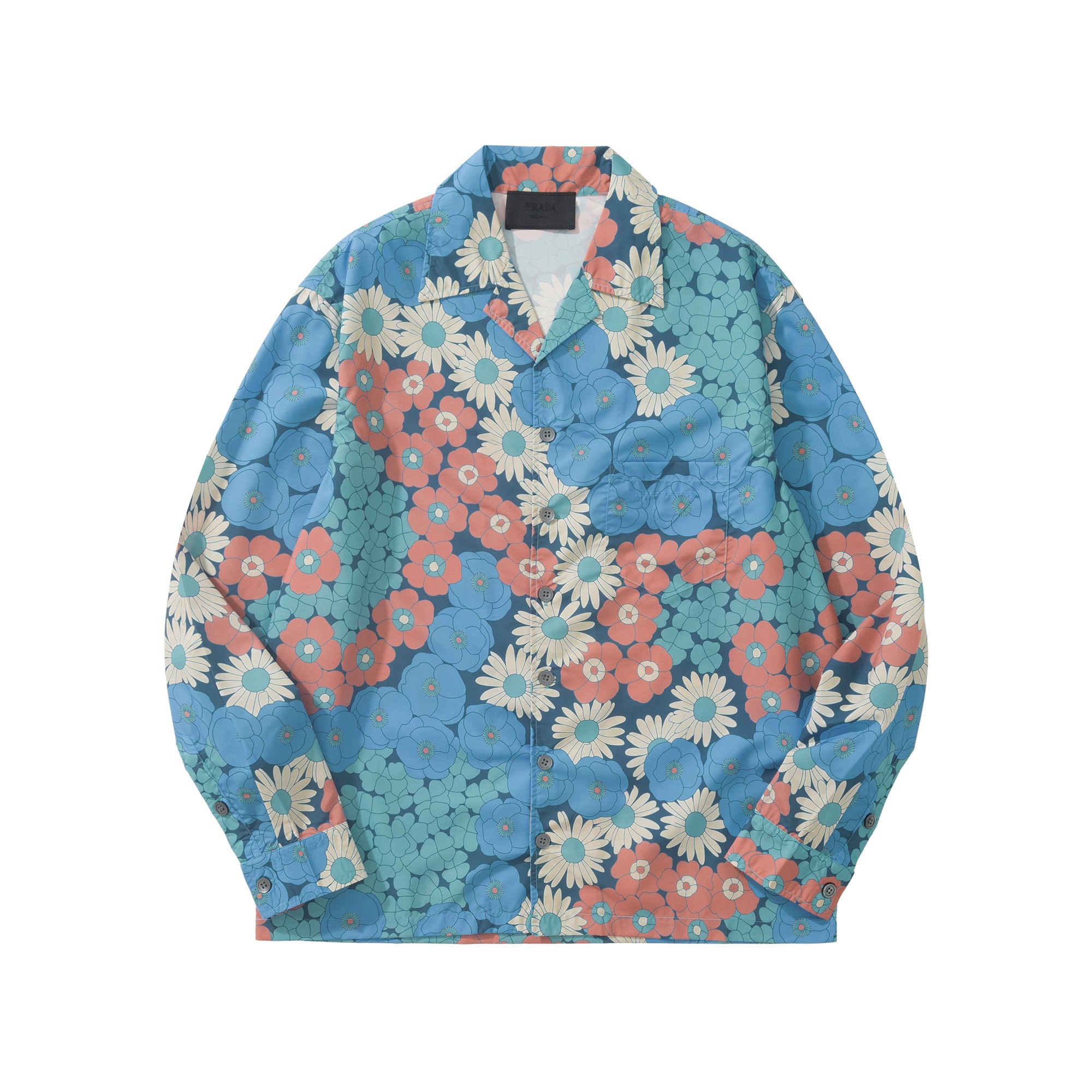 Prada Clothing PRADA Pra Timecapsule Printed Poplin Shirt #380470 | Nigo Office