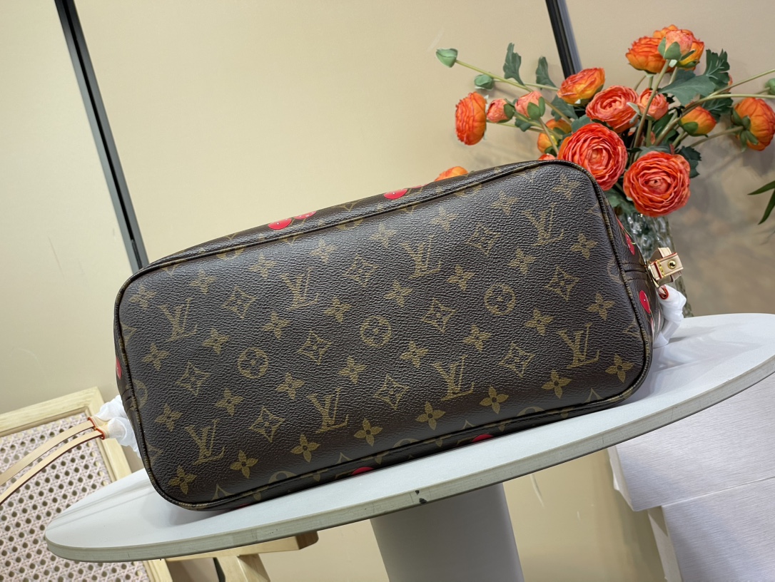 [TOP] Louis Vuitton LV Neverful Bag Monogram 31x28x14cm - Brown