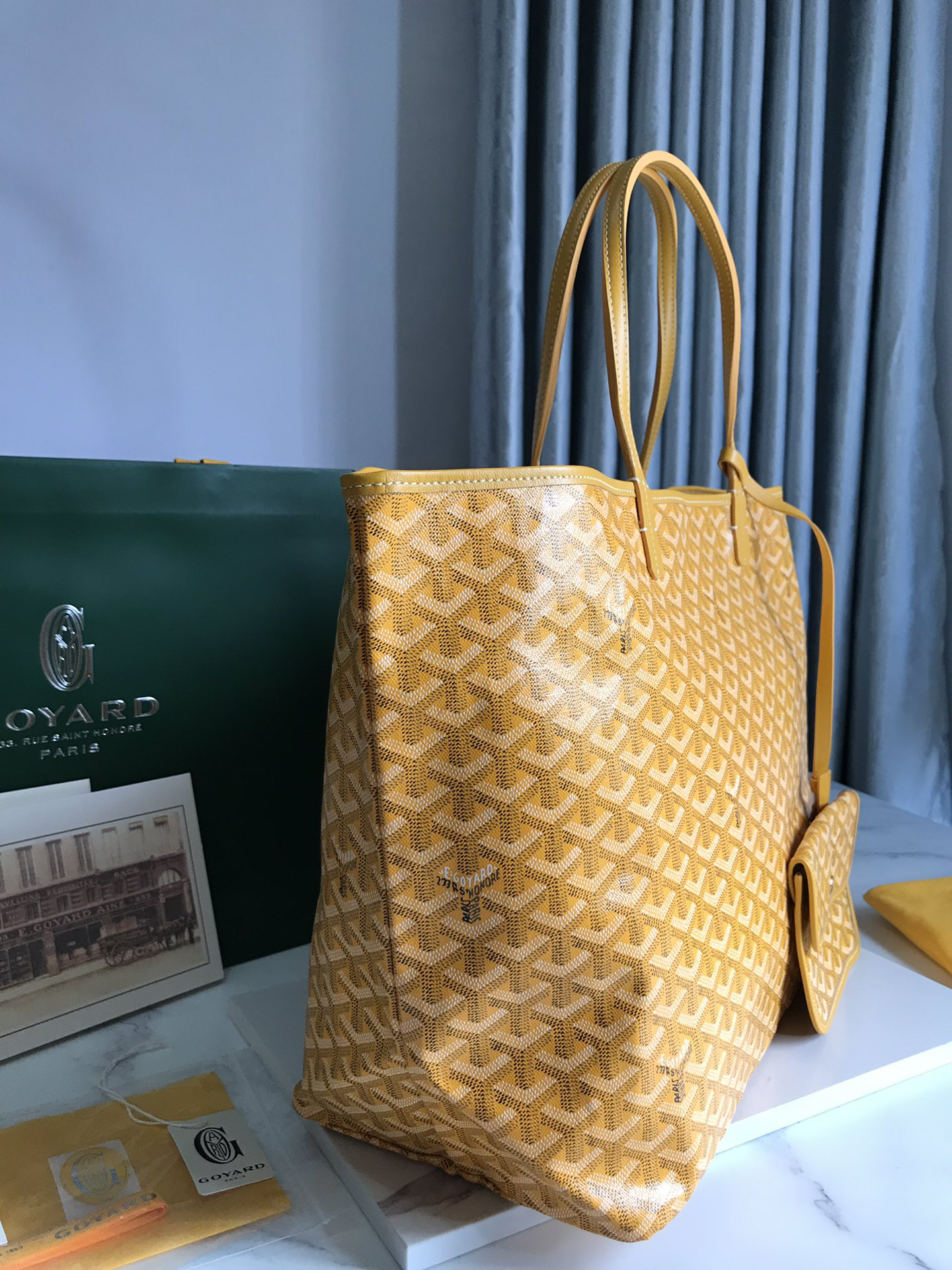 [TOP] Goyard Saint Louis Bag 40-20-32 CM - Yellow - 711 Luxury