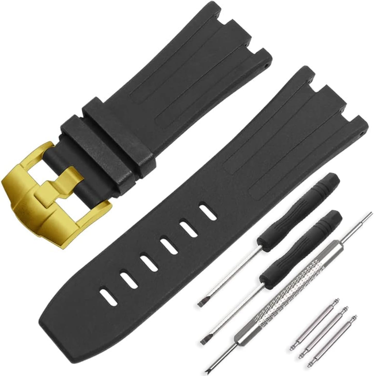 CWYTTZQ 28mm Rubber Watch Band for Audemars Piguet Royal Oak Offshore AP Watch Men 15703 15710 Outdoor Sports Wristband Accessory Watch Strap Replacement