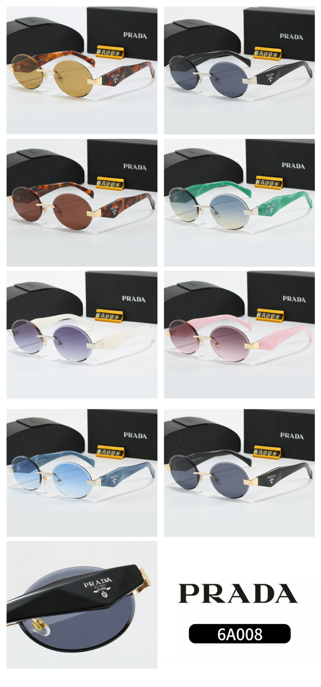 [TOP] PRADA Sunglasses - 8 Colors - 711 Luxury