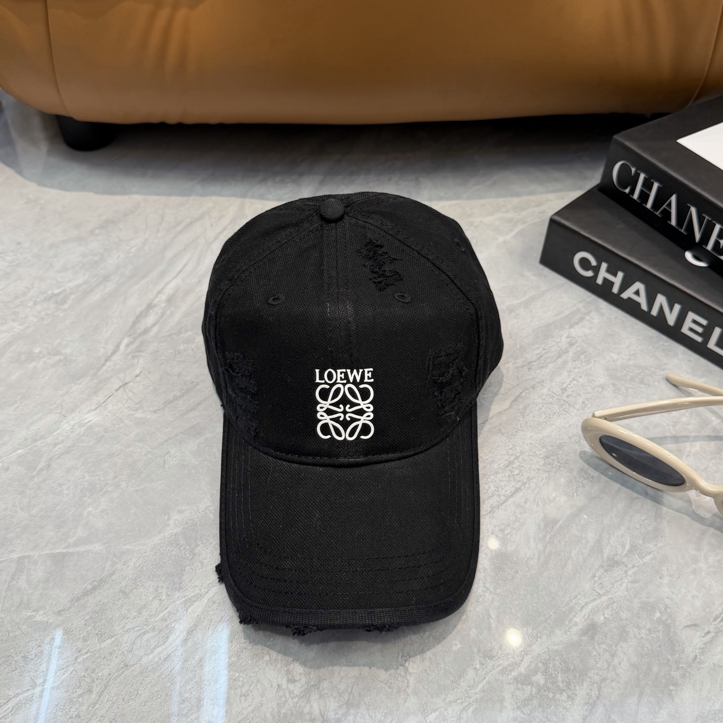 [TOP] LOEWE Baseball Hat - Black - 711 Luxury