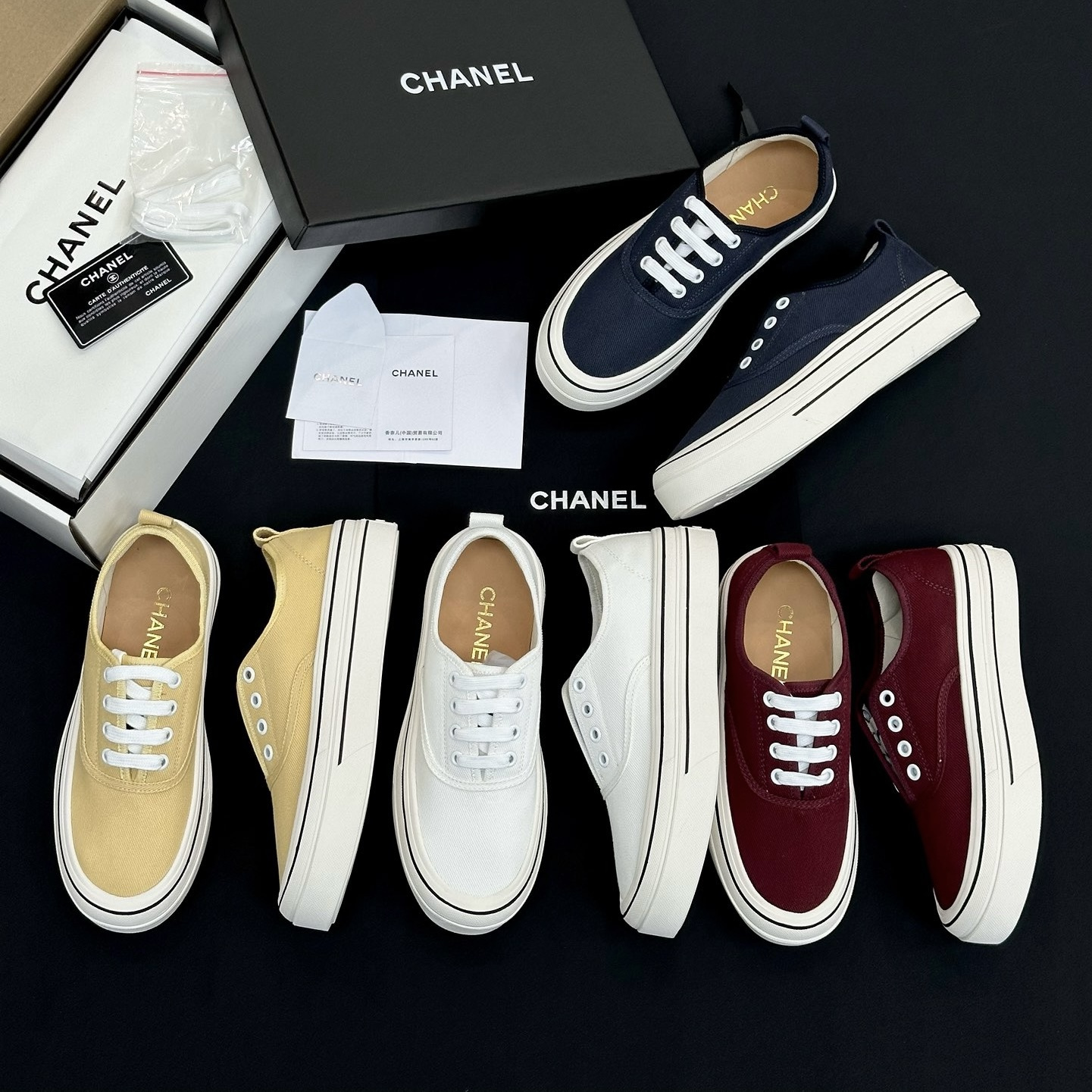 Chanel Shoes Chanel Platform Canvas Shoes #386499 | Nigo Office