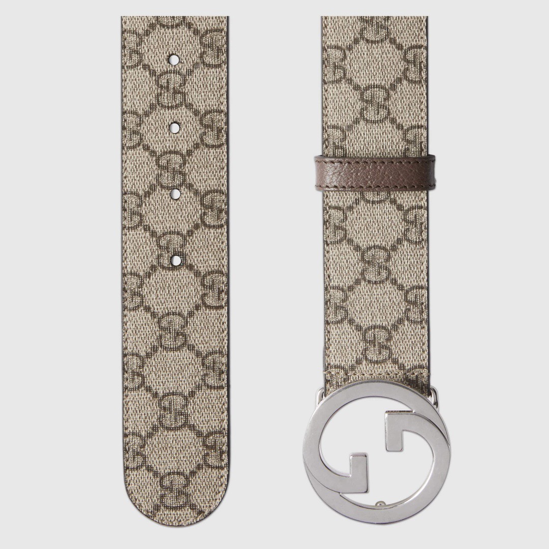 [TOP] GUCCI GG Belt 4.0cm - Beige - 711 Luxury