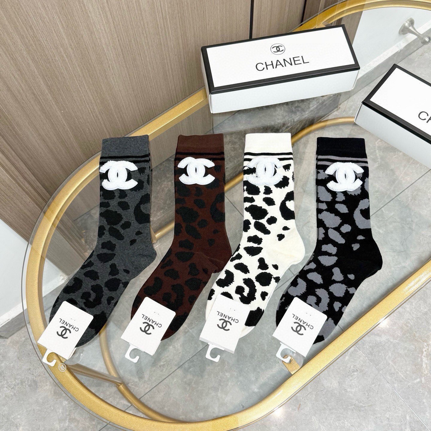 [TOP] CHANEL Socks - 4 Pieces as a Set - 711 Luxury