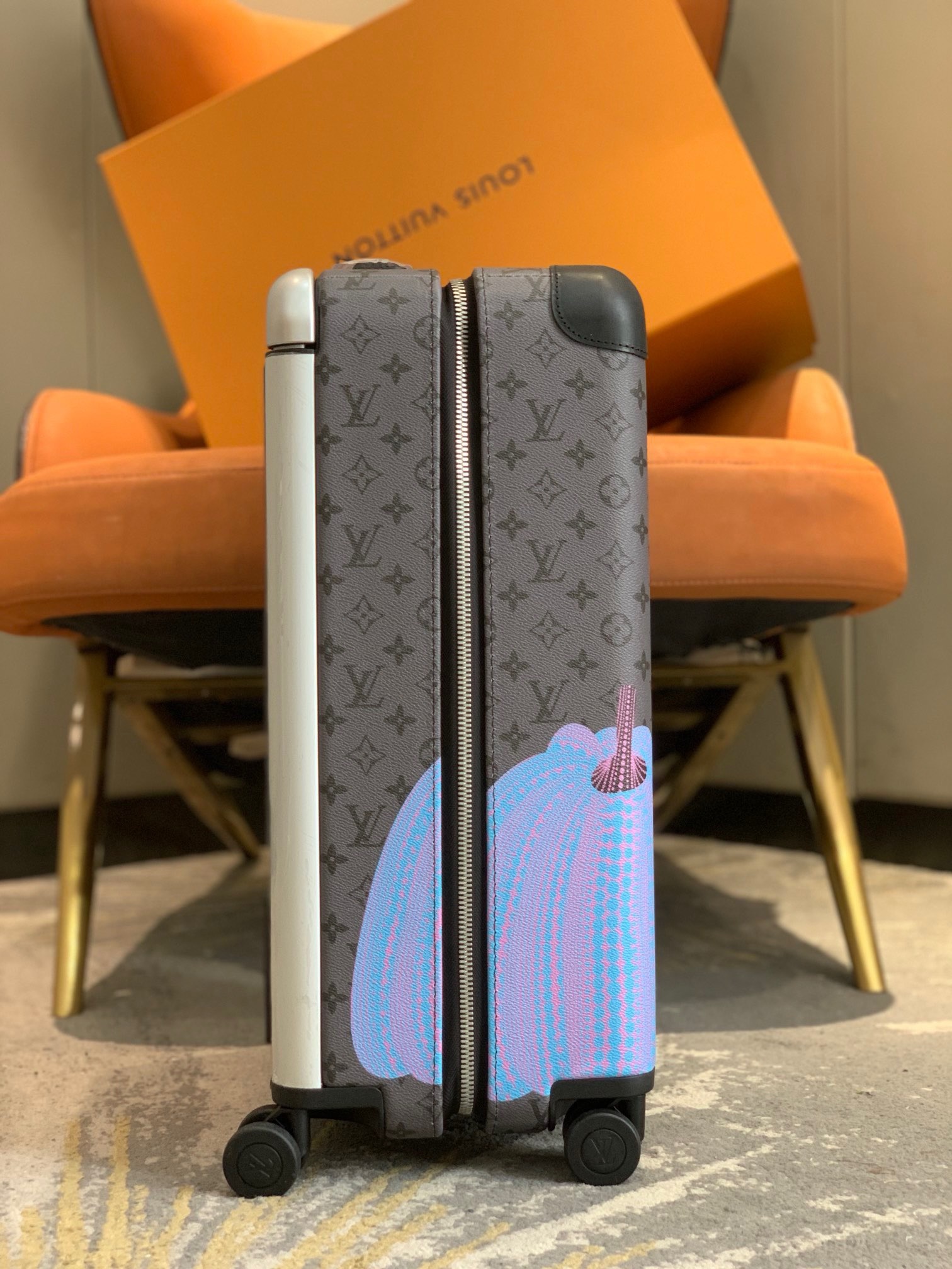 [TOP] Louis Vuitton LV Rolling Luggage Horizon 55 - Black - 711 Luxury