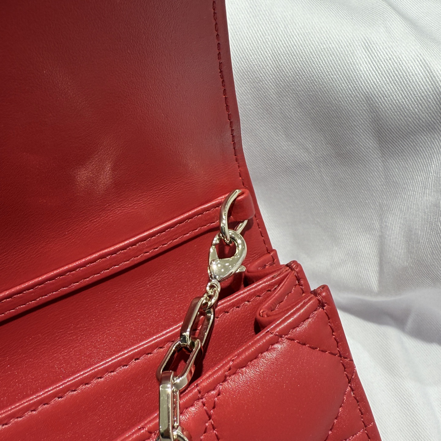 [TOP] Christian Dior My Dior Mini Bag Cannage Lambskin 21*11*4.5cm - Red