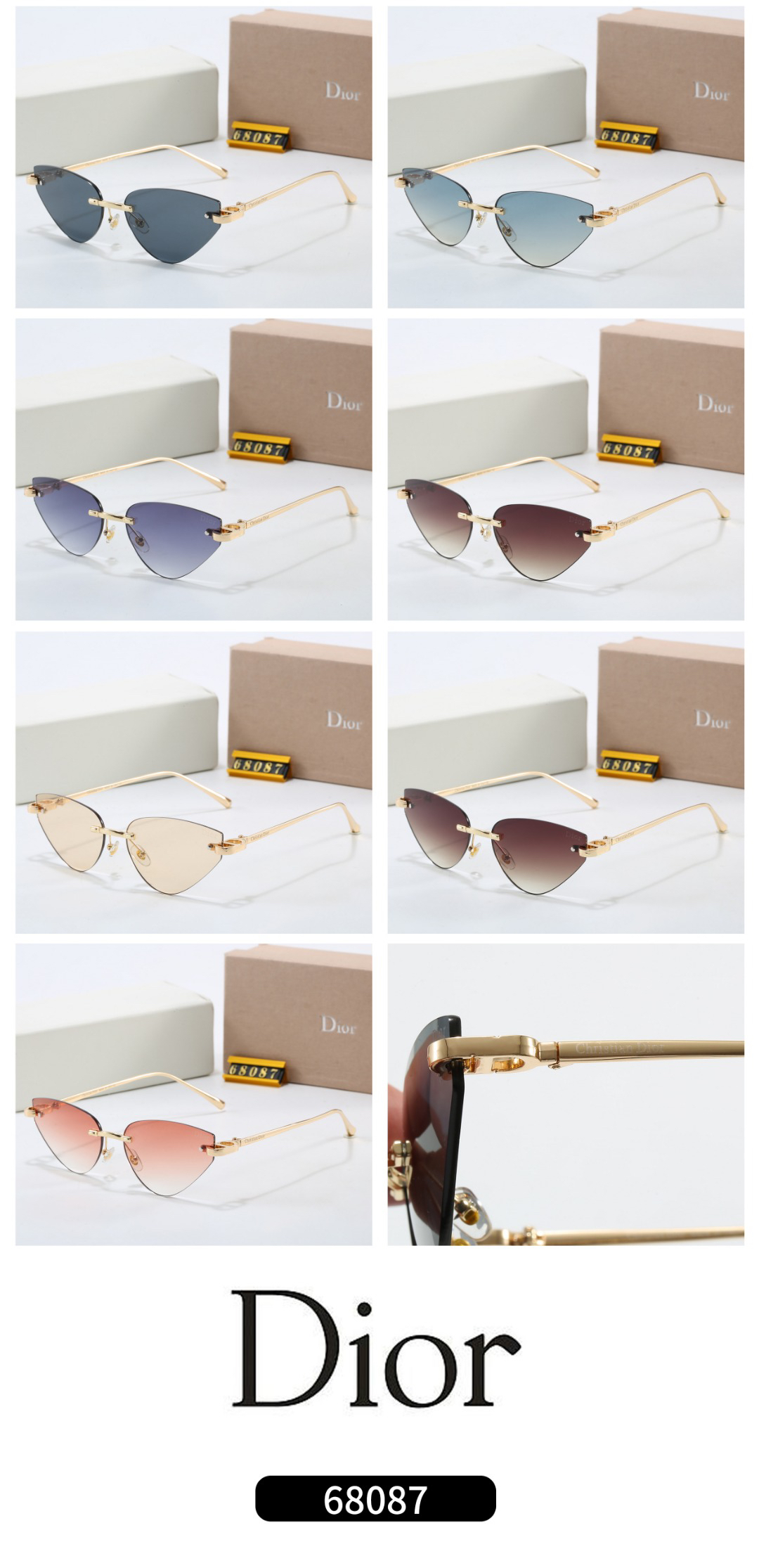 [TOP] Christian Dior Sunglasses - 7 Colors - 711 Luxury