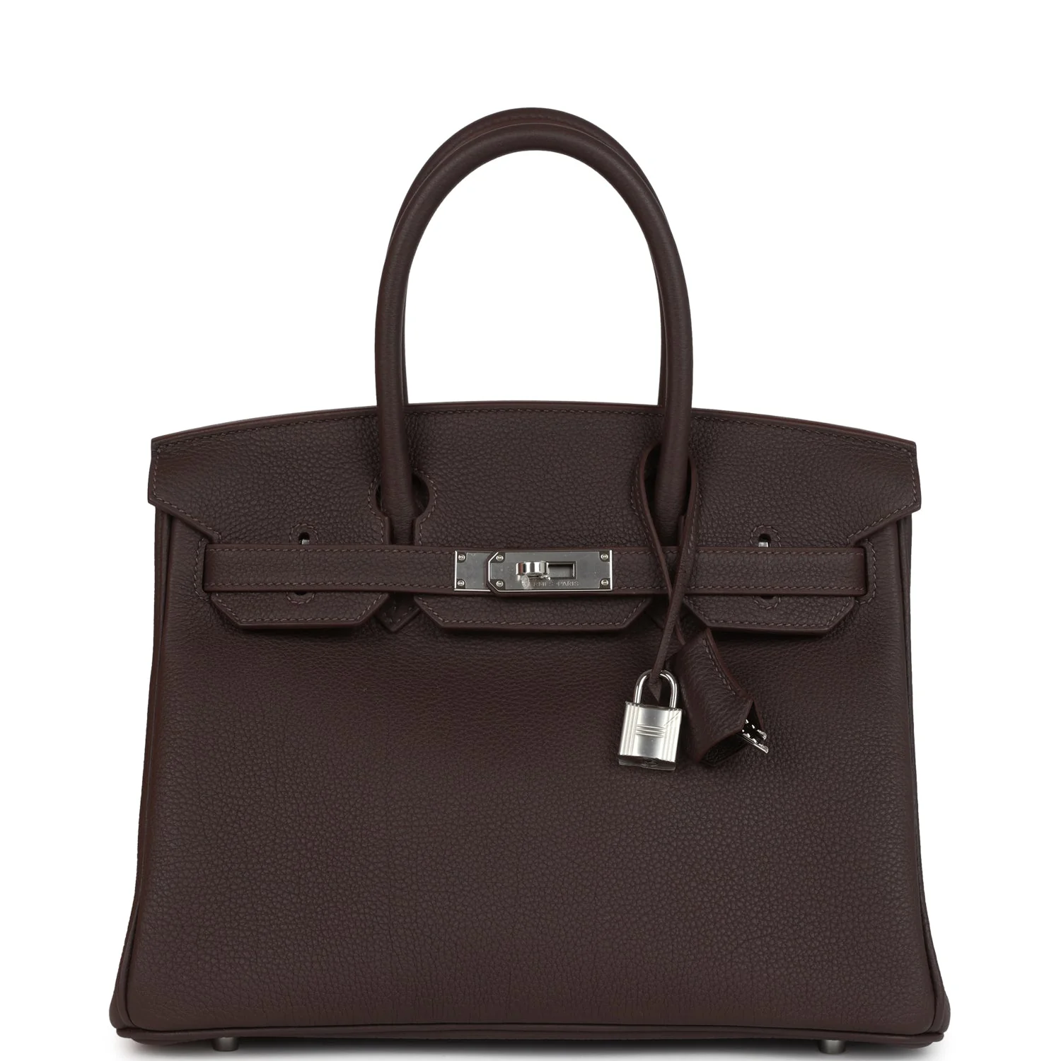 Hermes BirkinChocolat Togo Palladium Hardware