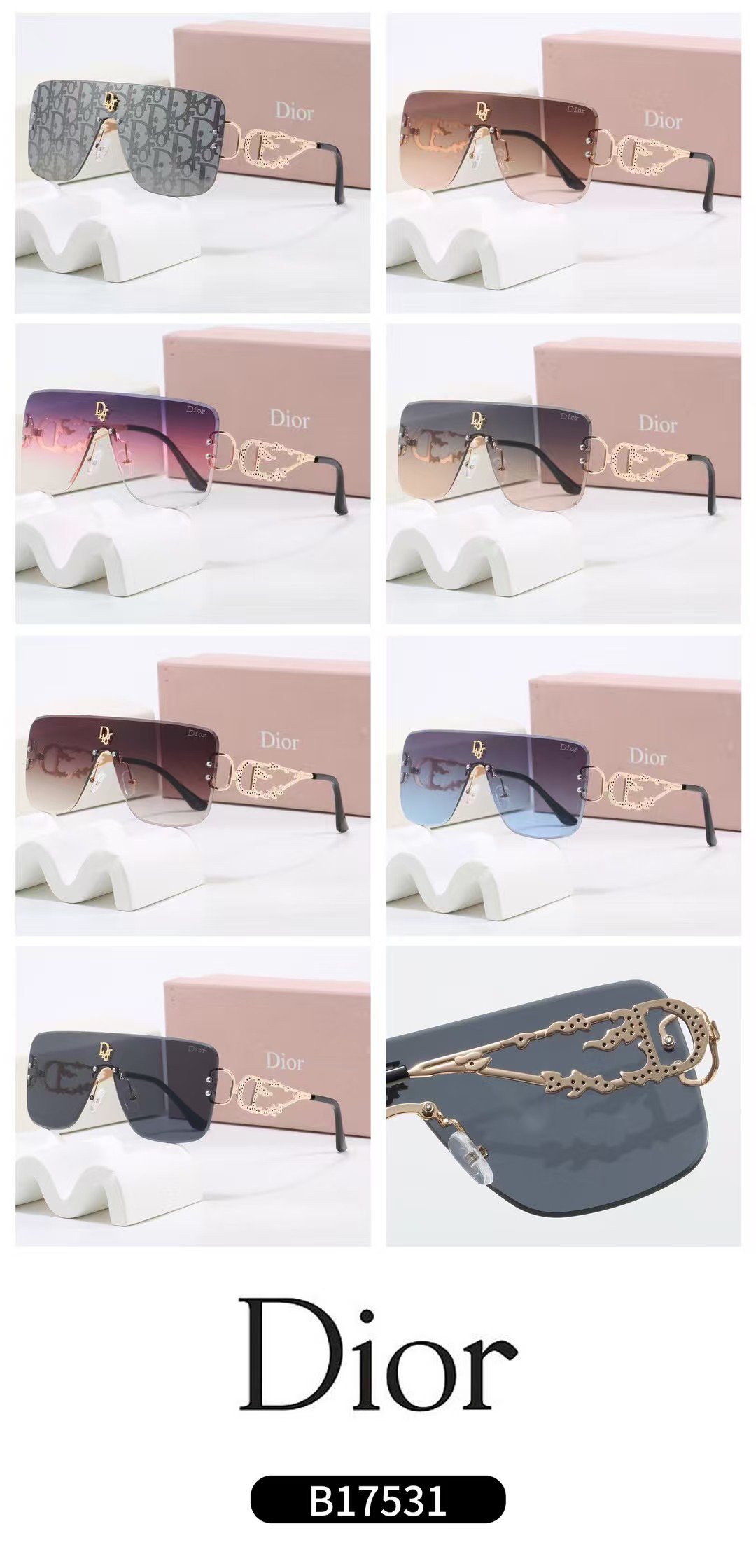 [TOP] Christian Dior Sunglasses - 7 Colors - 711 Luxury