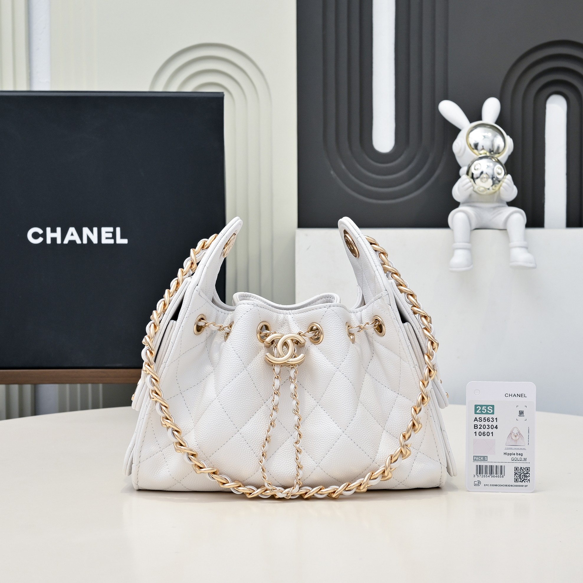 [TOP] CHANEL Mini Hobo Bag 20x22x12.5CM - 2 Colors