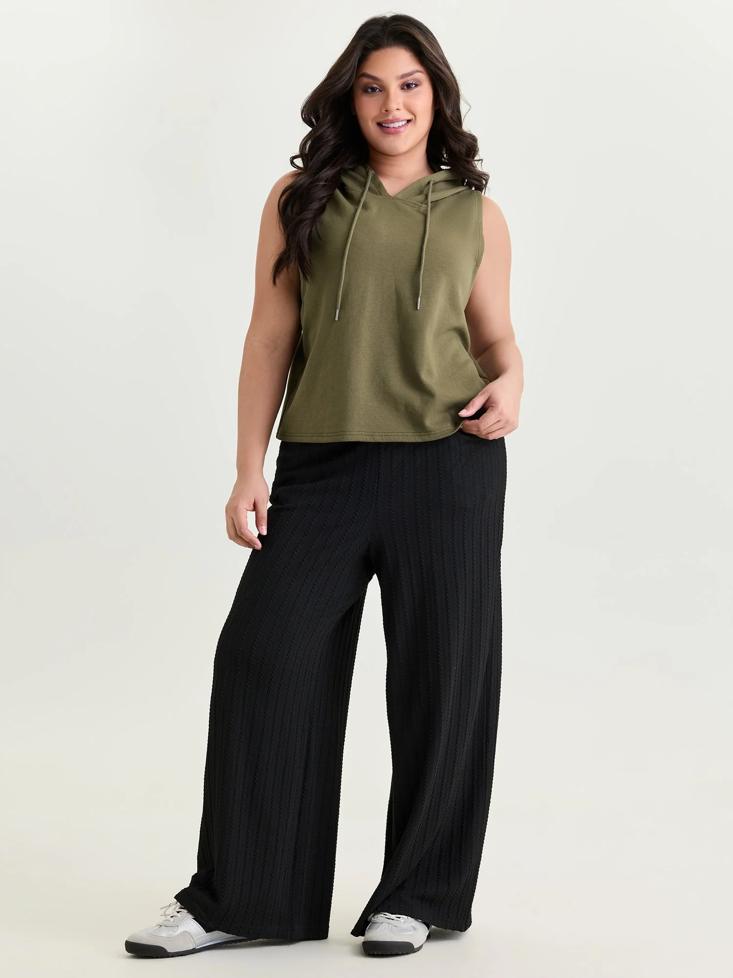 Supersoft Drawstring Neckline Tank Top