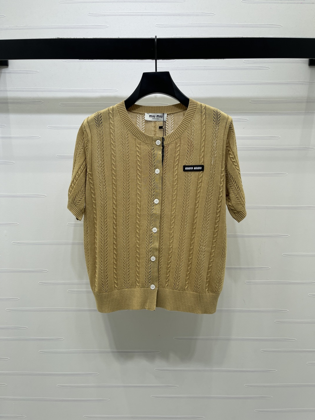 [TOP] Miu Miu Knit Top - Khaki - 711 Luxury