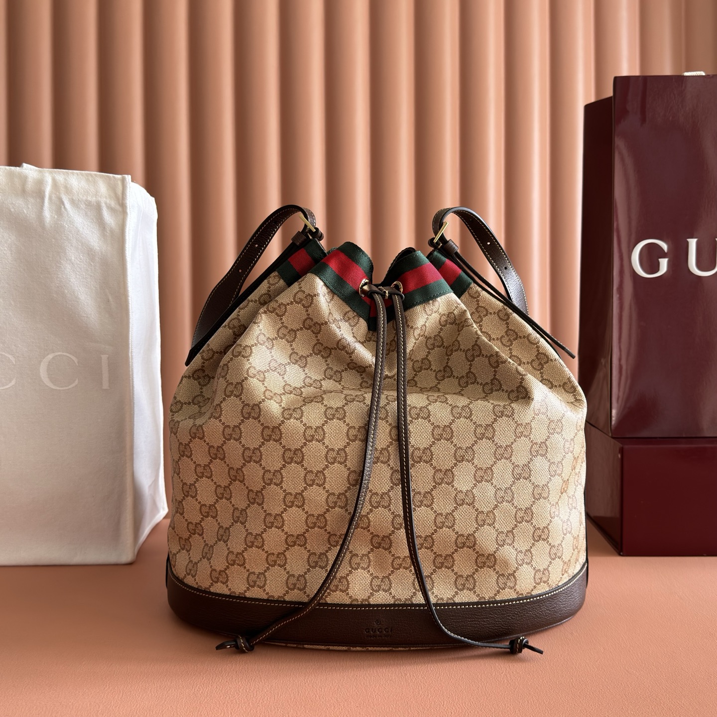 [TOP] GUCCI Generation Bag 33-31-21 cm - Khaki - 711 Luxury