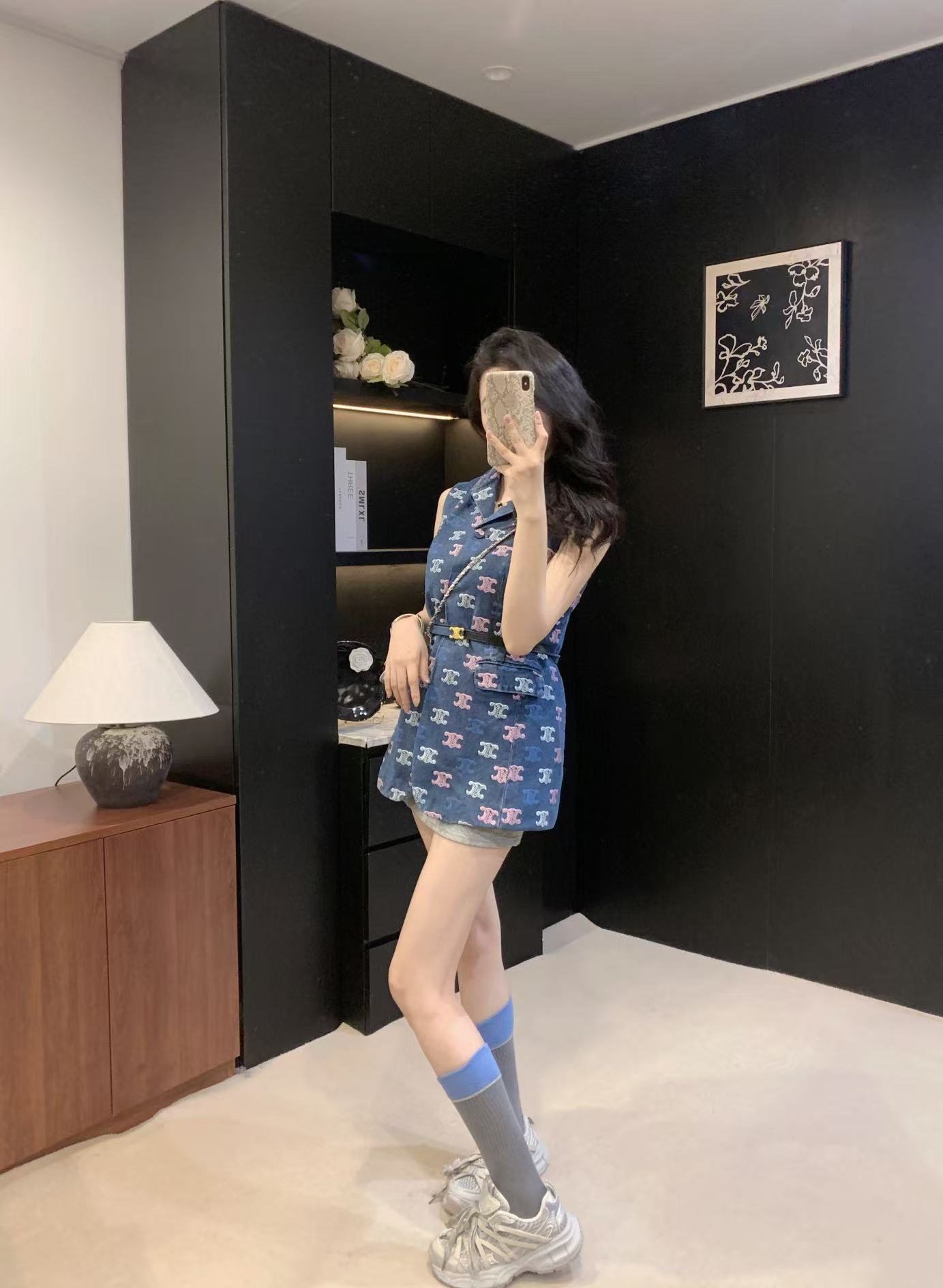 [TOP] CELINE Vest Jakcet -Blue