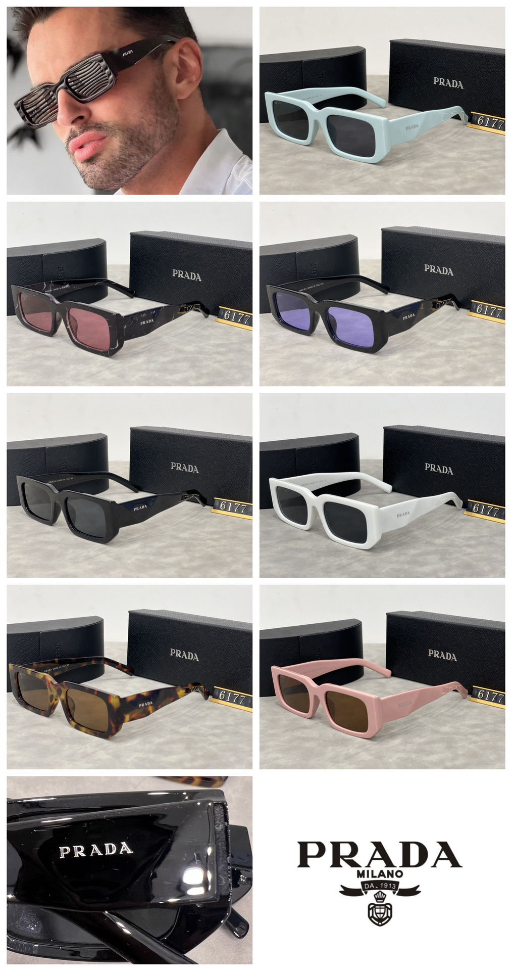 [TOP] PRADA Sunglasses - 7 Colors - 711 Luxury