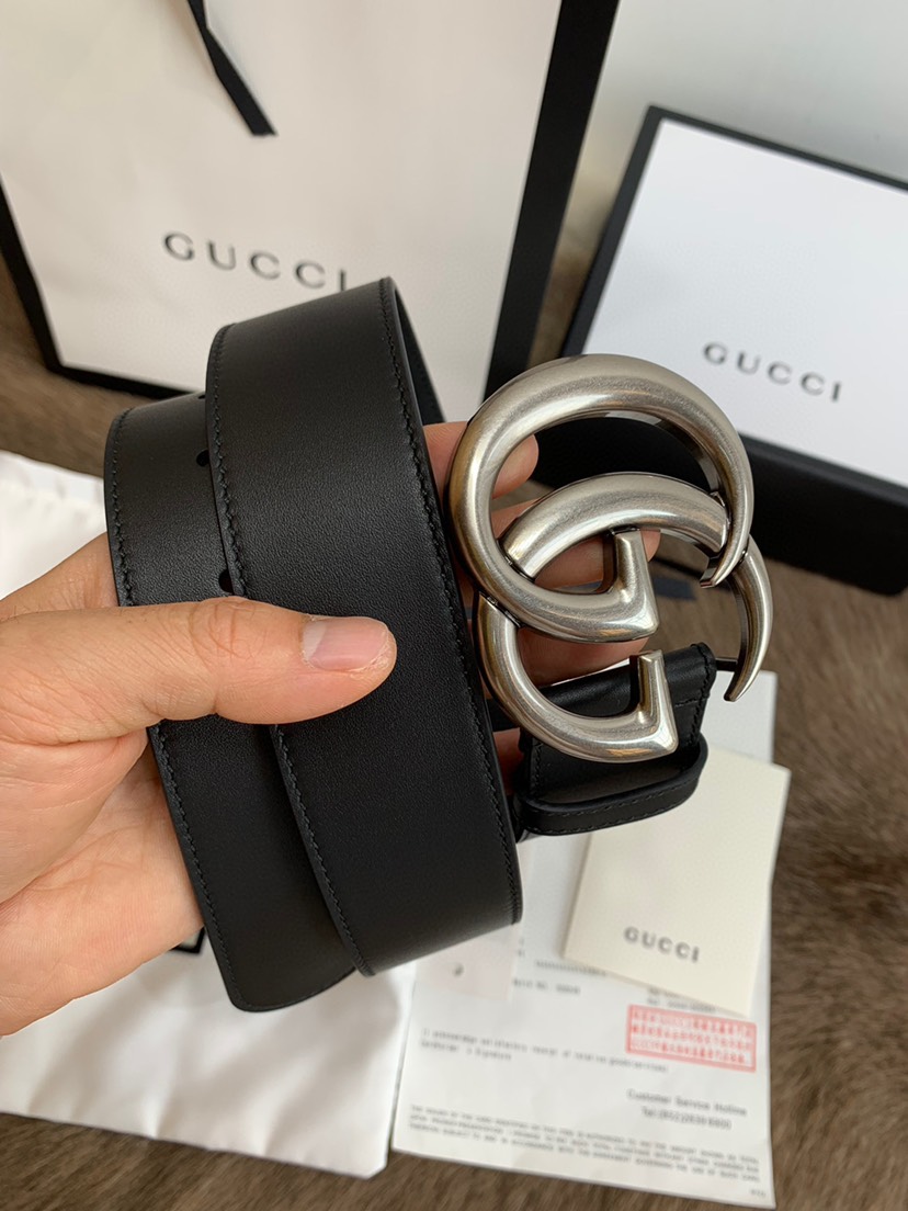 [TOP] GUCCI Belt 4cm - Black - 711 Luxury