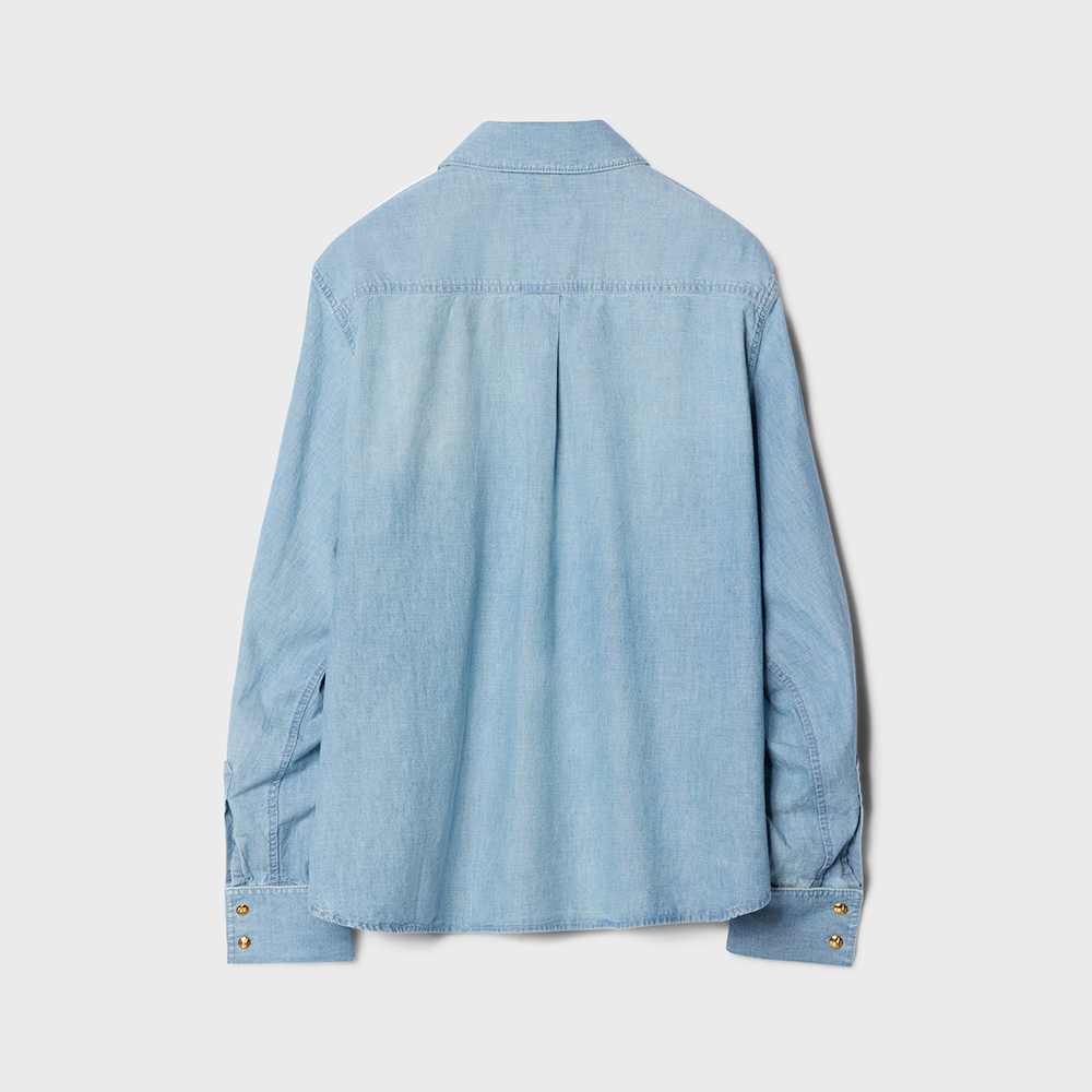CELINE SHIRT IN COTTON DENIM FADED CHAMBRAY #389403