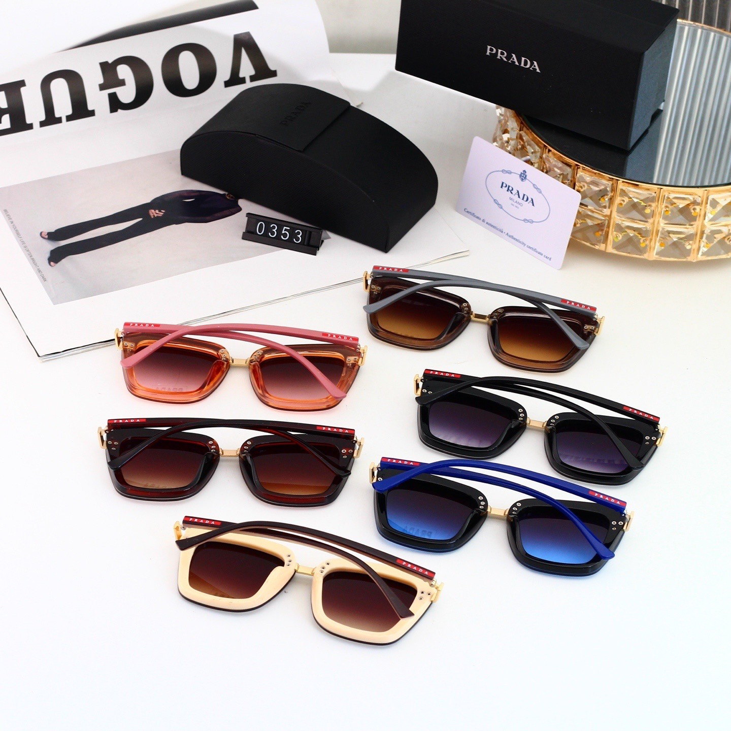[TOP] PRADA Sunglasses - 6 Colors - 711 Luxury