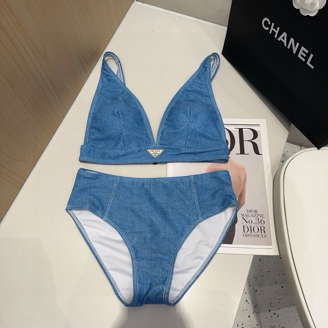 [TOP] PRADA Swimsuit - Blue - 711 Luxury