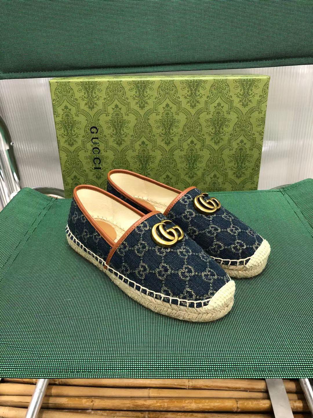 [TOP] GUCCI  Fisherman's Shoes - Blue - 711 Luxury