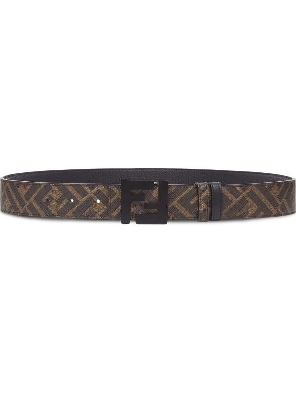 [TOP] FENDI Men's Belt Cowhide 4cm - Brown - 711 Luxury