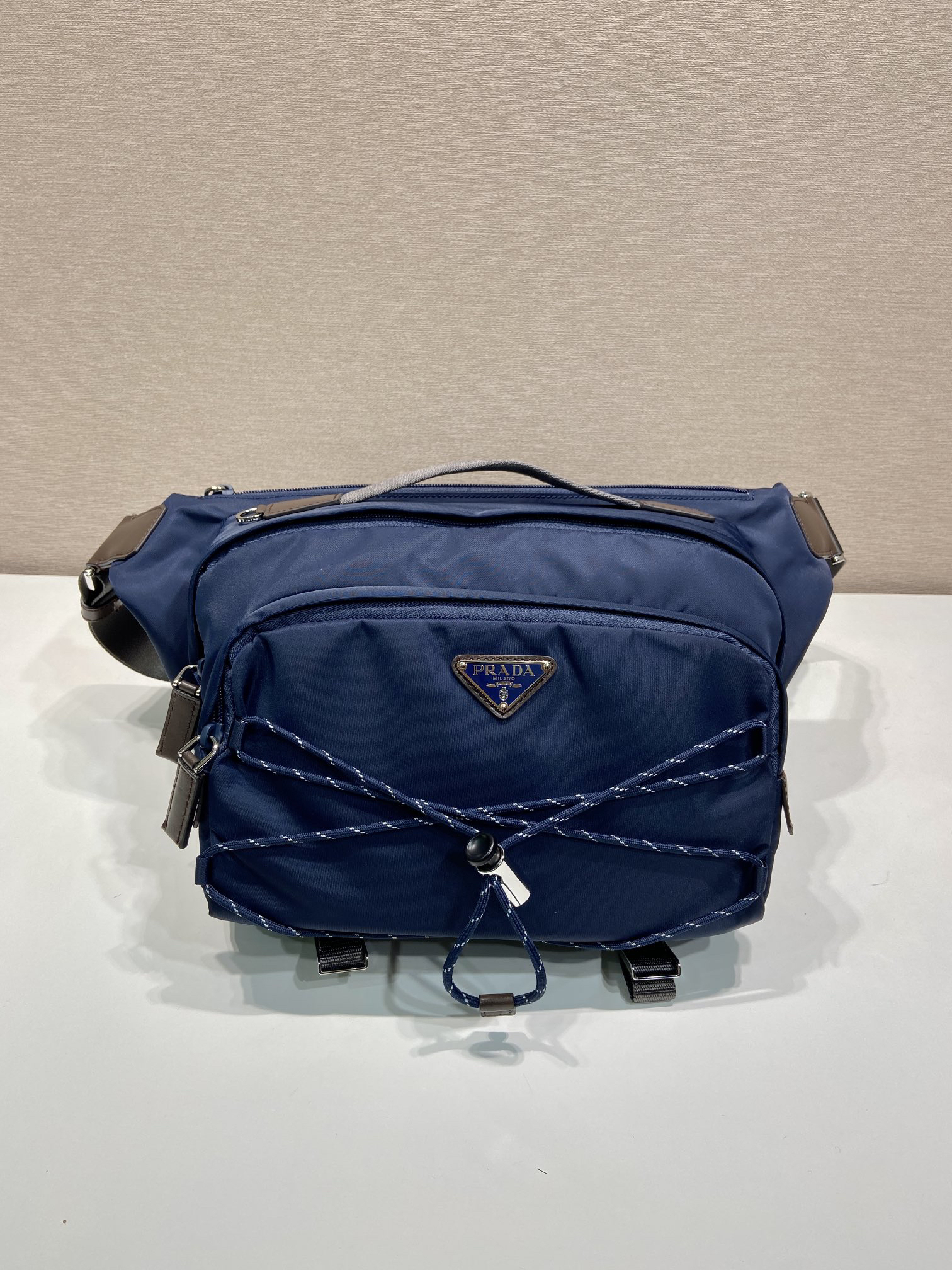 [TOP] PRADA Re-Nylon Bag 30x22x10cm - Blue - 711 Luxury