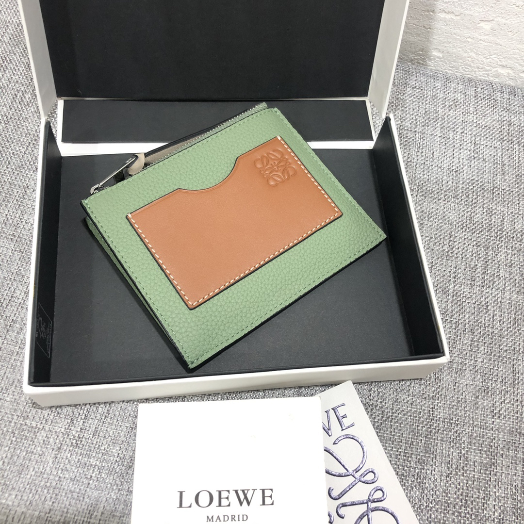 [TOP] LOEWE Card Holder  12*9.5 cm - Green - 711 Luxury