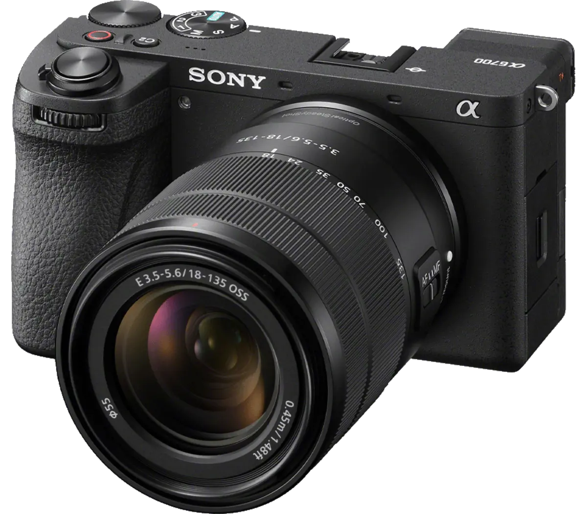 Alpha 6700 – APS-C Interchangeable Lens Hybrid Camera with SEL18135