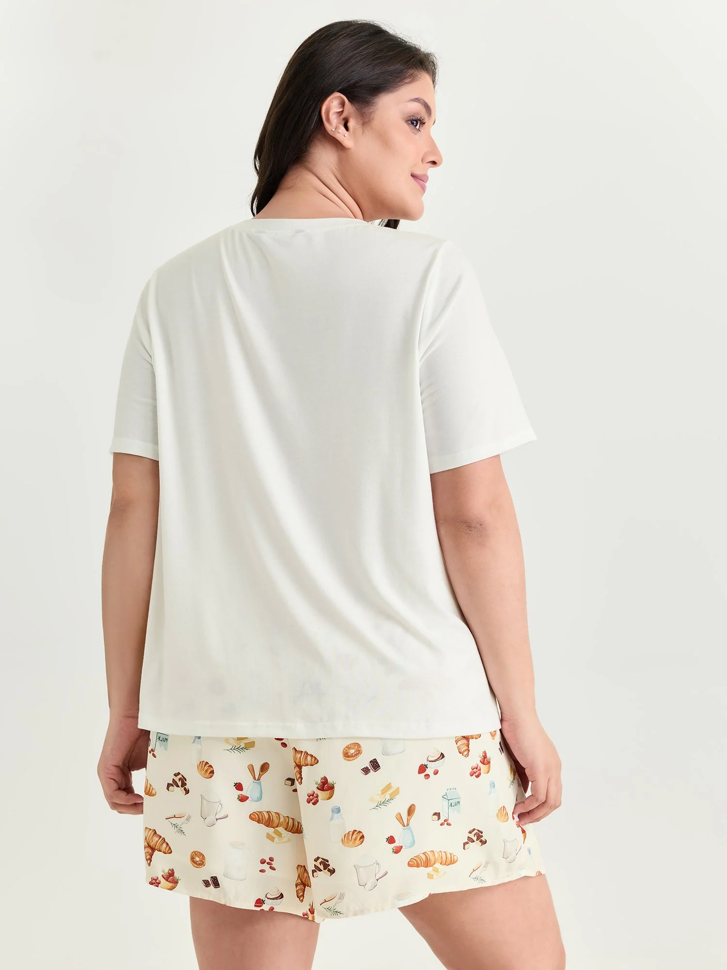 Supersoft Butter Croissant Print Lounge Set