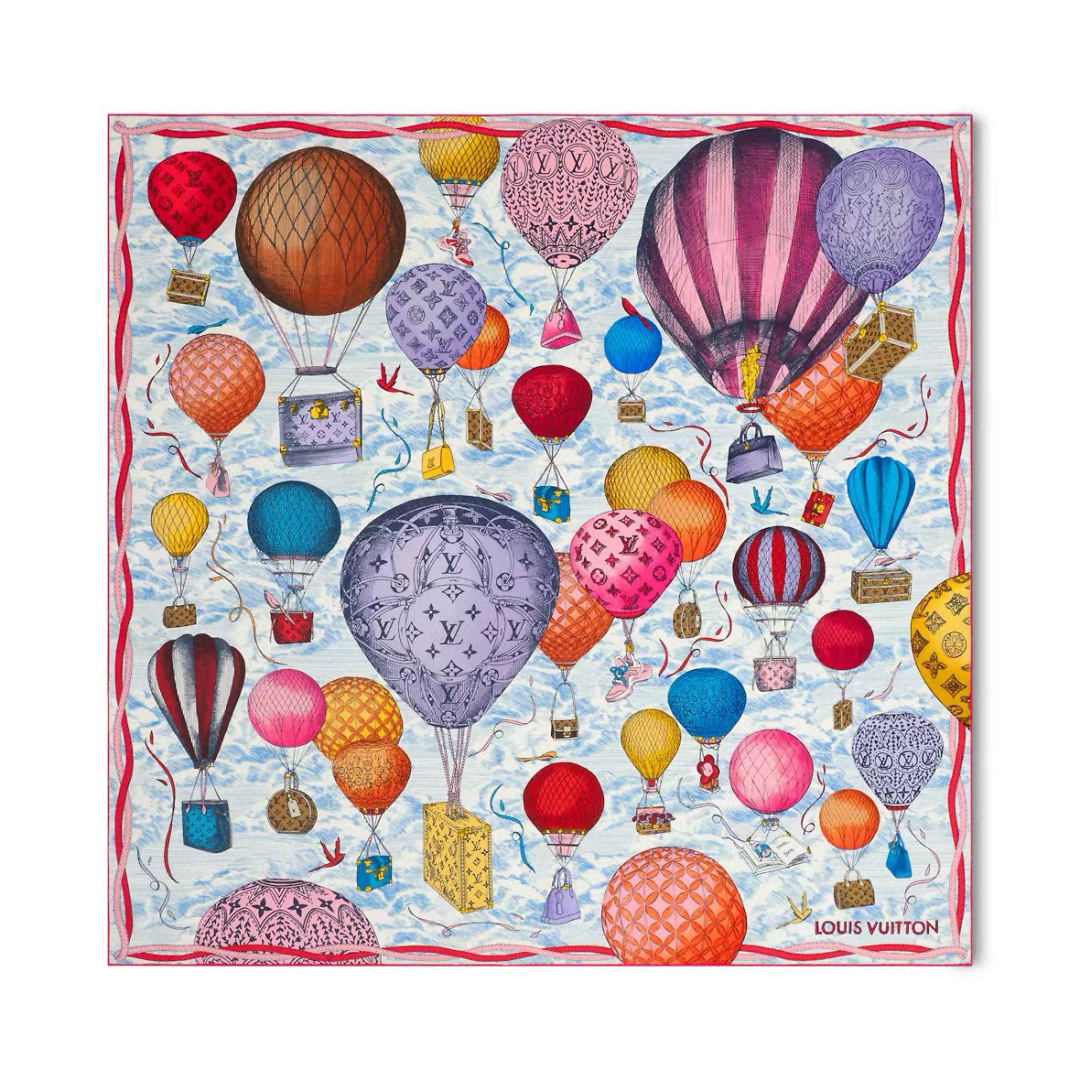 [TOP] Louis Vuitton LV Silk Square Scarf 90 x 90 cm - 6 Colors