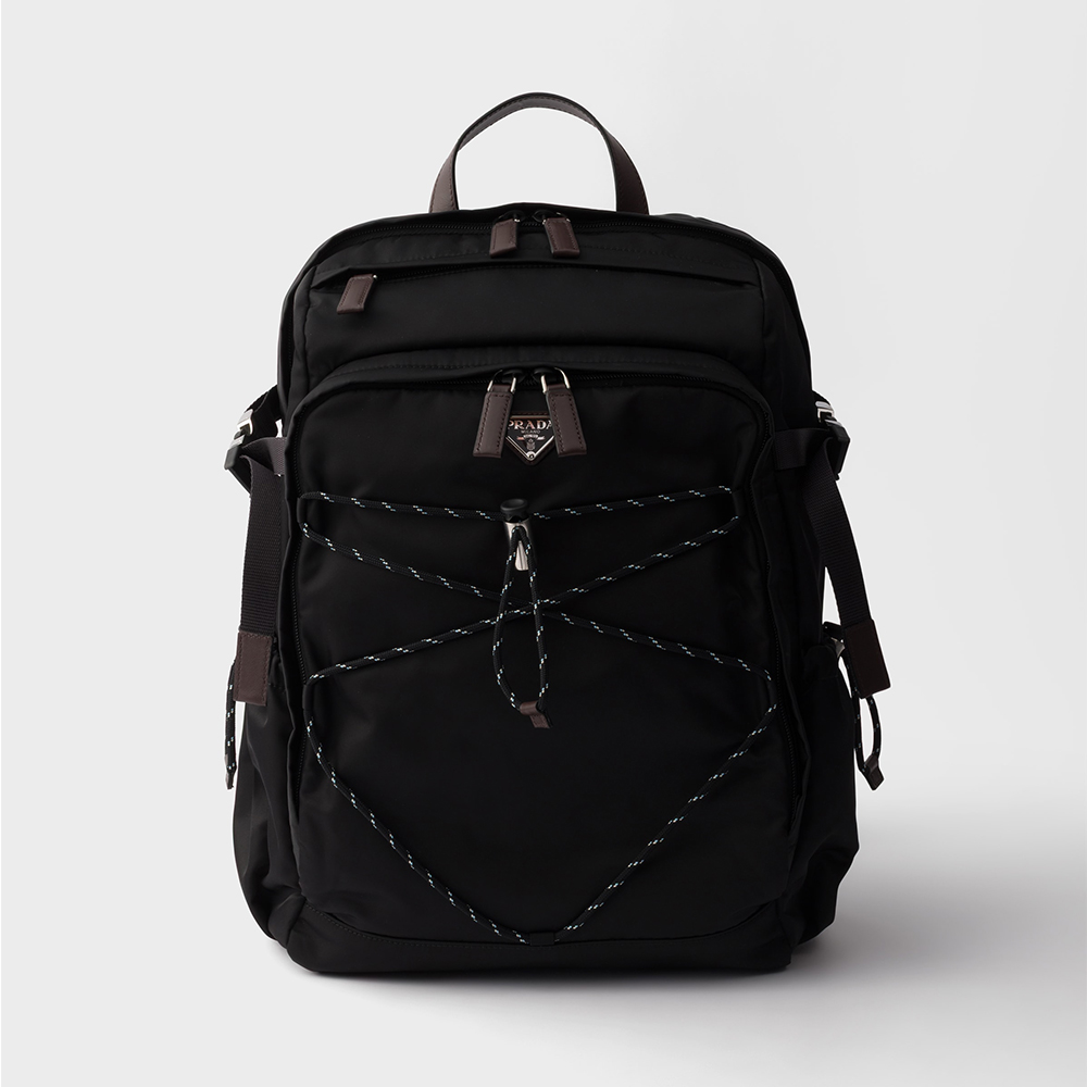 Prada black Bag PRADA Black Prada Speedrock Re-nylon And Leather Backpack #389807 | Nigo Office