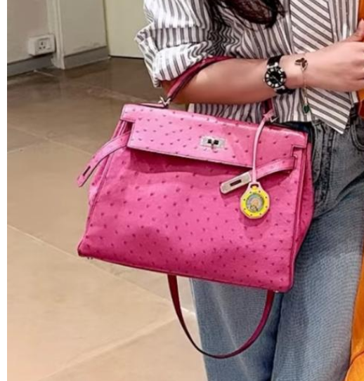 [TOP] HERMES Ostrich Skin Kelly Bags Custom-made 25cm/28cm/32cm/35cm - 711 Luxury