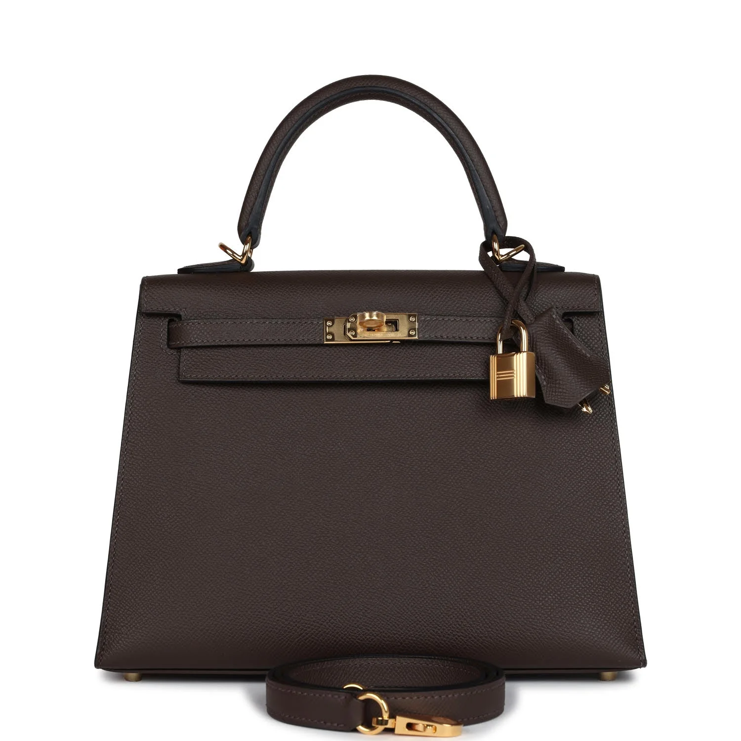 Hermes Kelly Sellier  Ecorce Epsom Gold Hardware