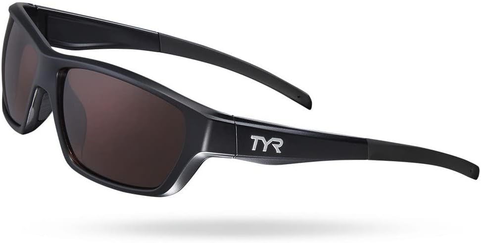 TYR Cortez Sport Wrap Polarized Rectangular Sunglasses