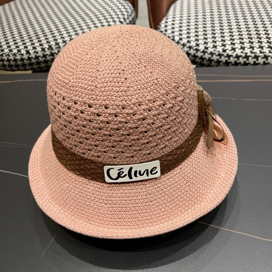 [TOP] CELINE Bucket Hat - Pink - 711 Luxury