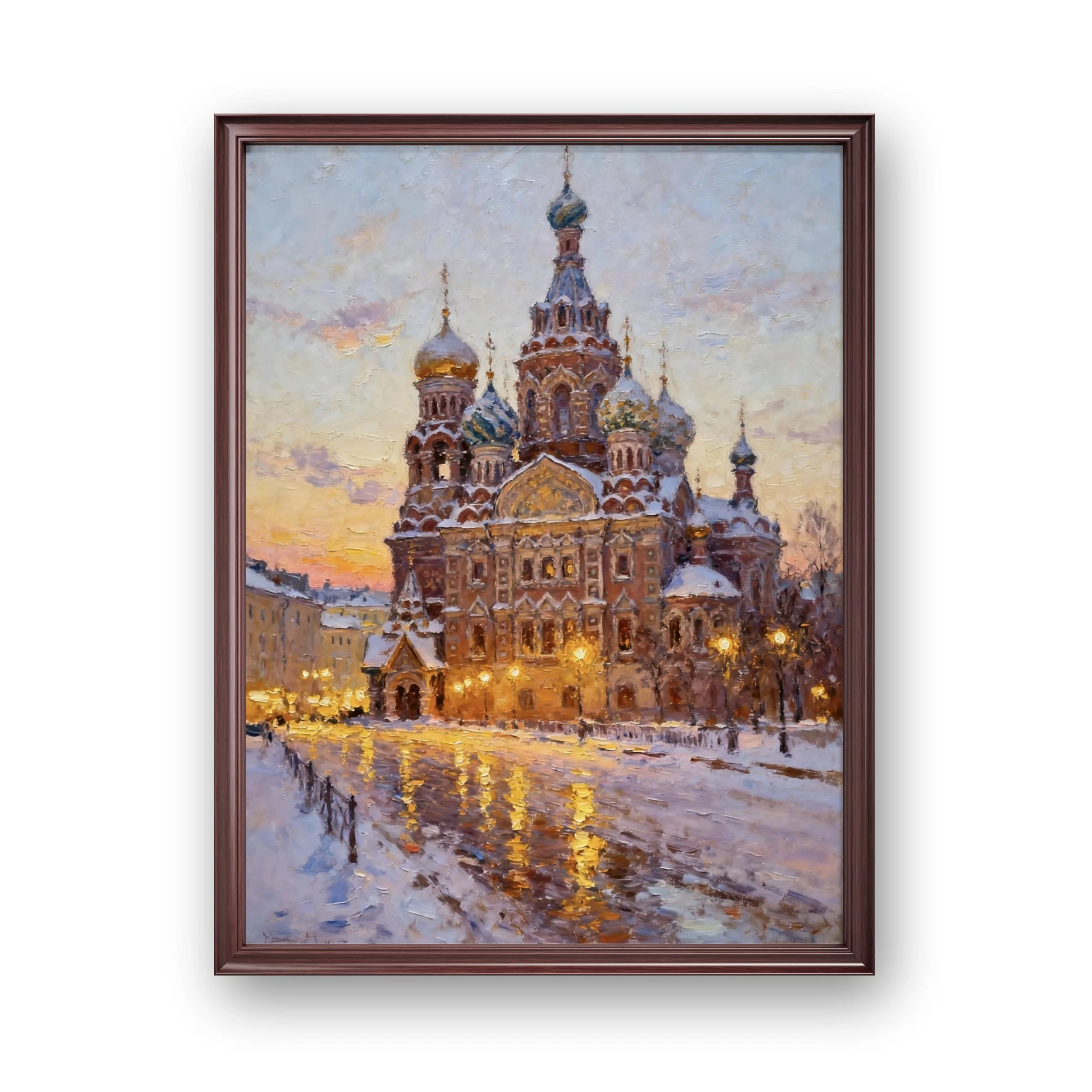 Castle with Dancing Snow