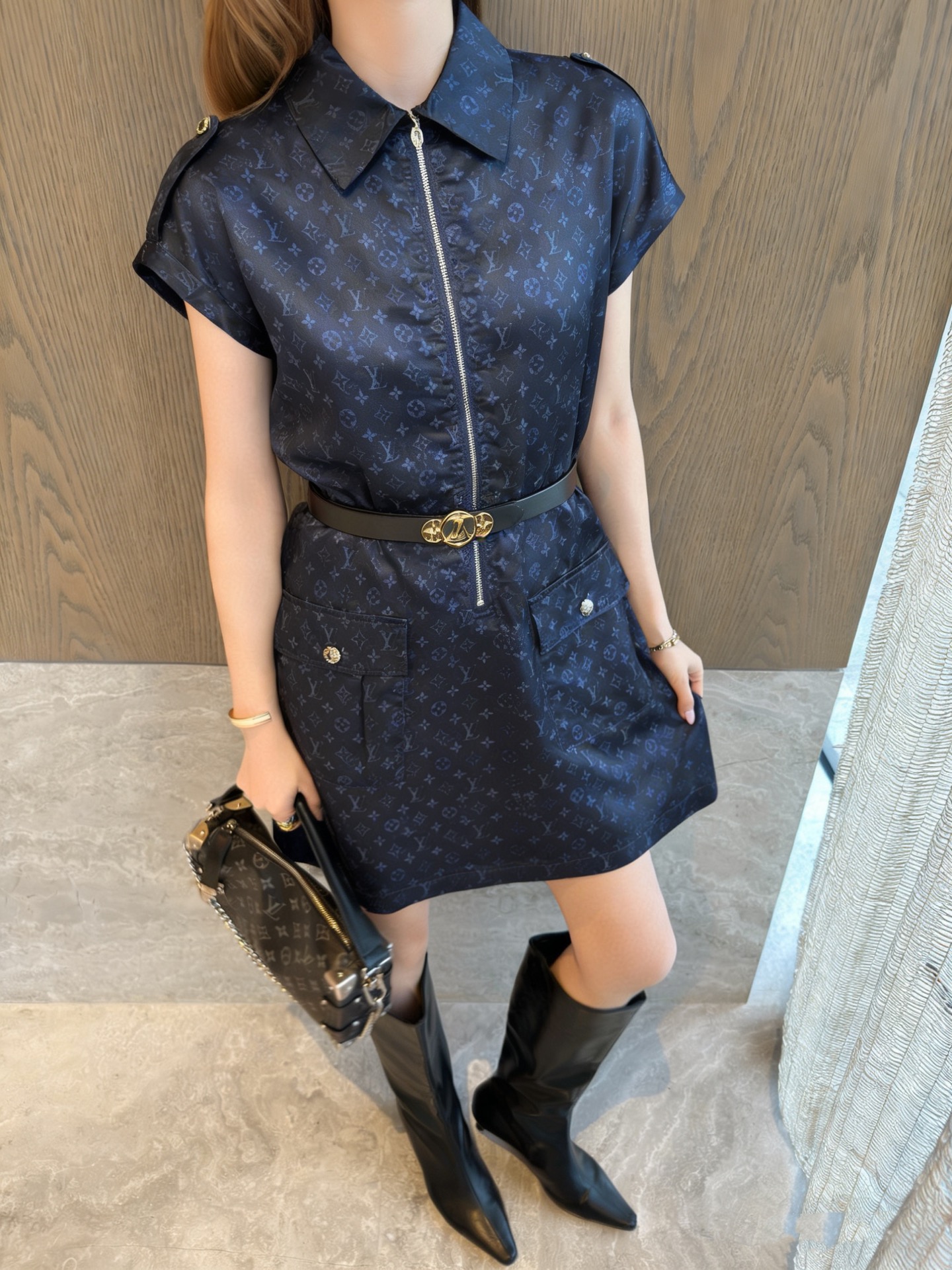 [TOP] Louis Vuitton LV Dress - Blue - 711 Luxury