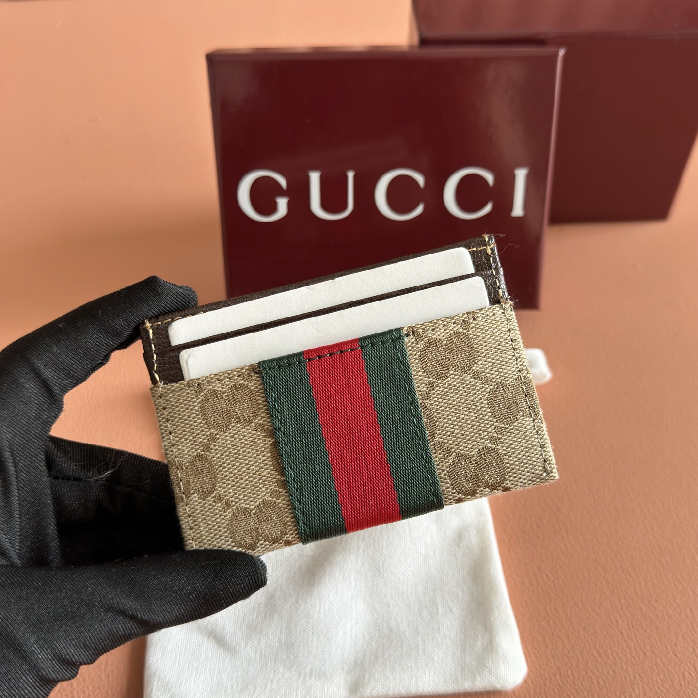 [TOP] GUCCI Generation Card Bag 10 x 7 CM - Brown - 711 Luxury