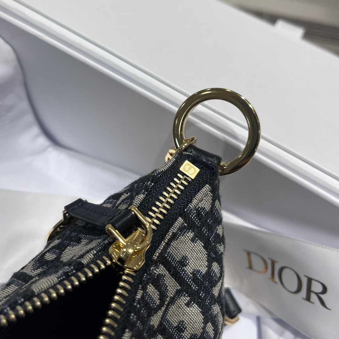 [TOP] Christian Dior Chain Hobo Bag 28.5*14.5*10cm - Black
