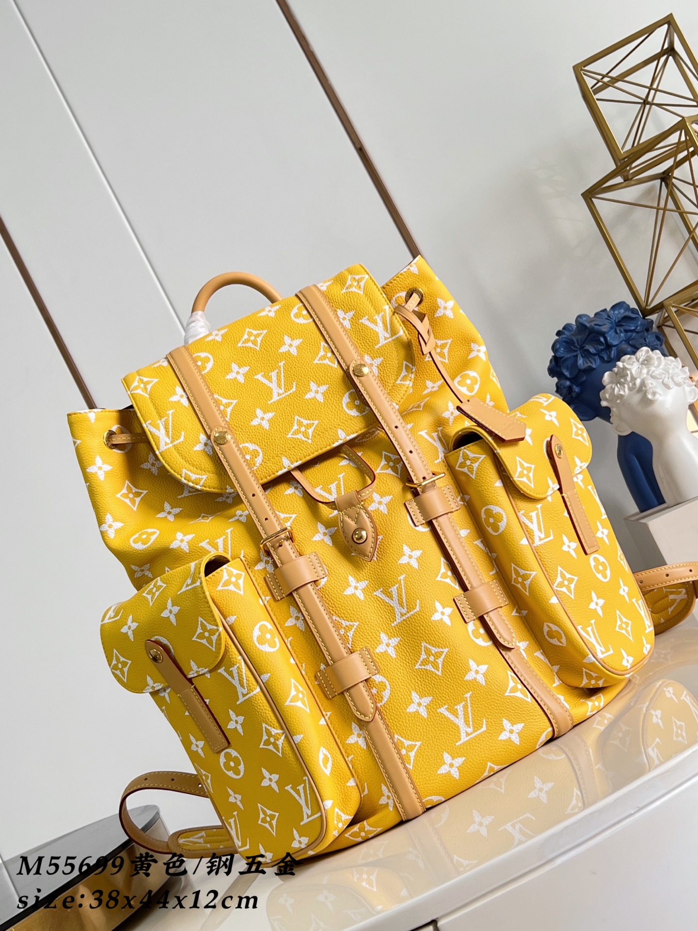 Louis Vuitton Christopher Monogram Taurillon Cow Leather Backpack #378127