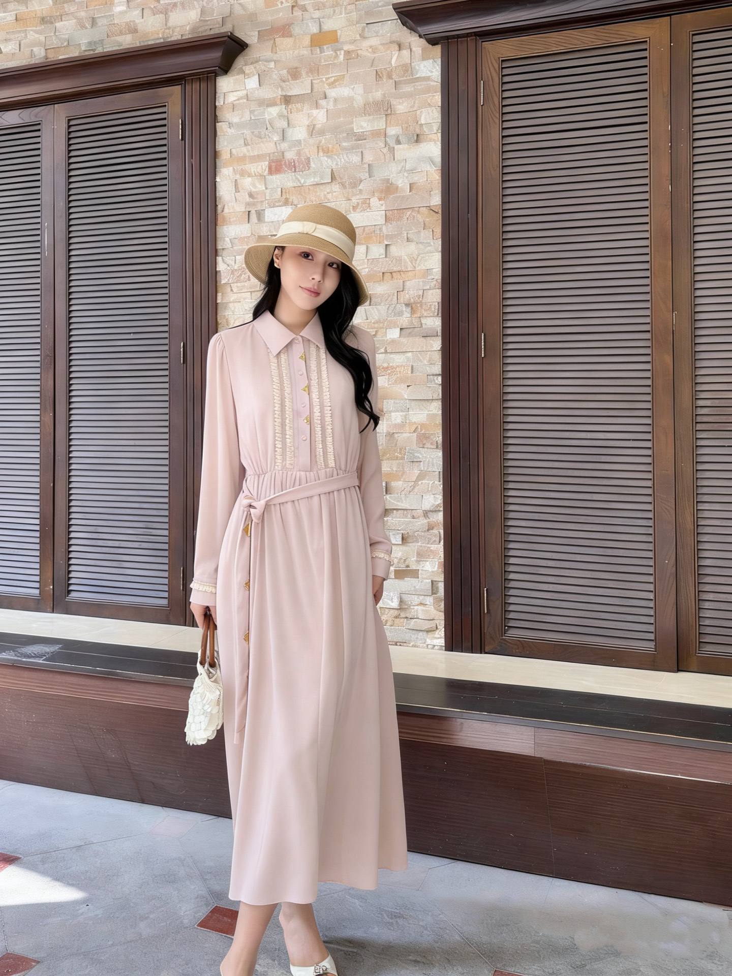 [TOP] Louis Vuitton LV Dress - Pink