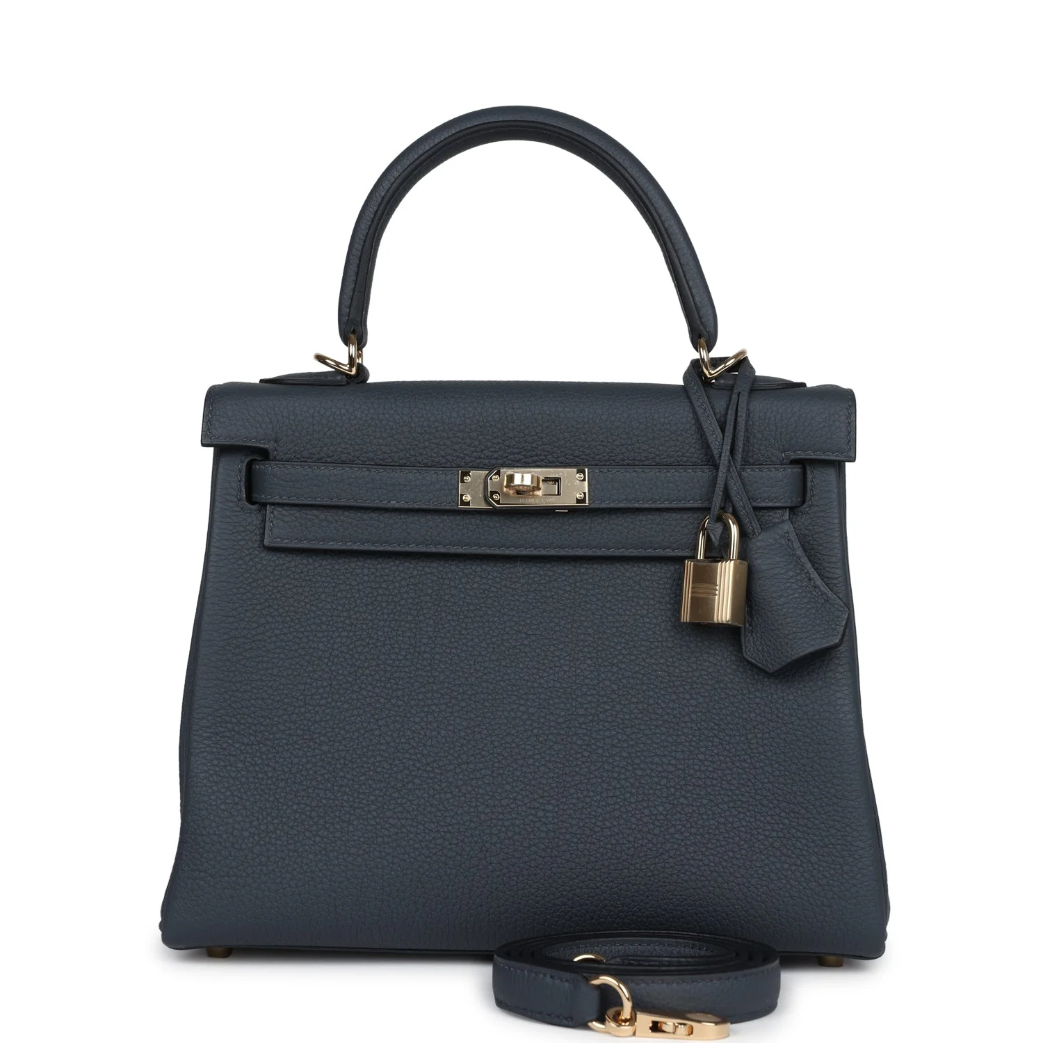 Hermes Kelly Retourne  Gris Misty Togo Permabrass Hardware