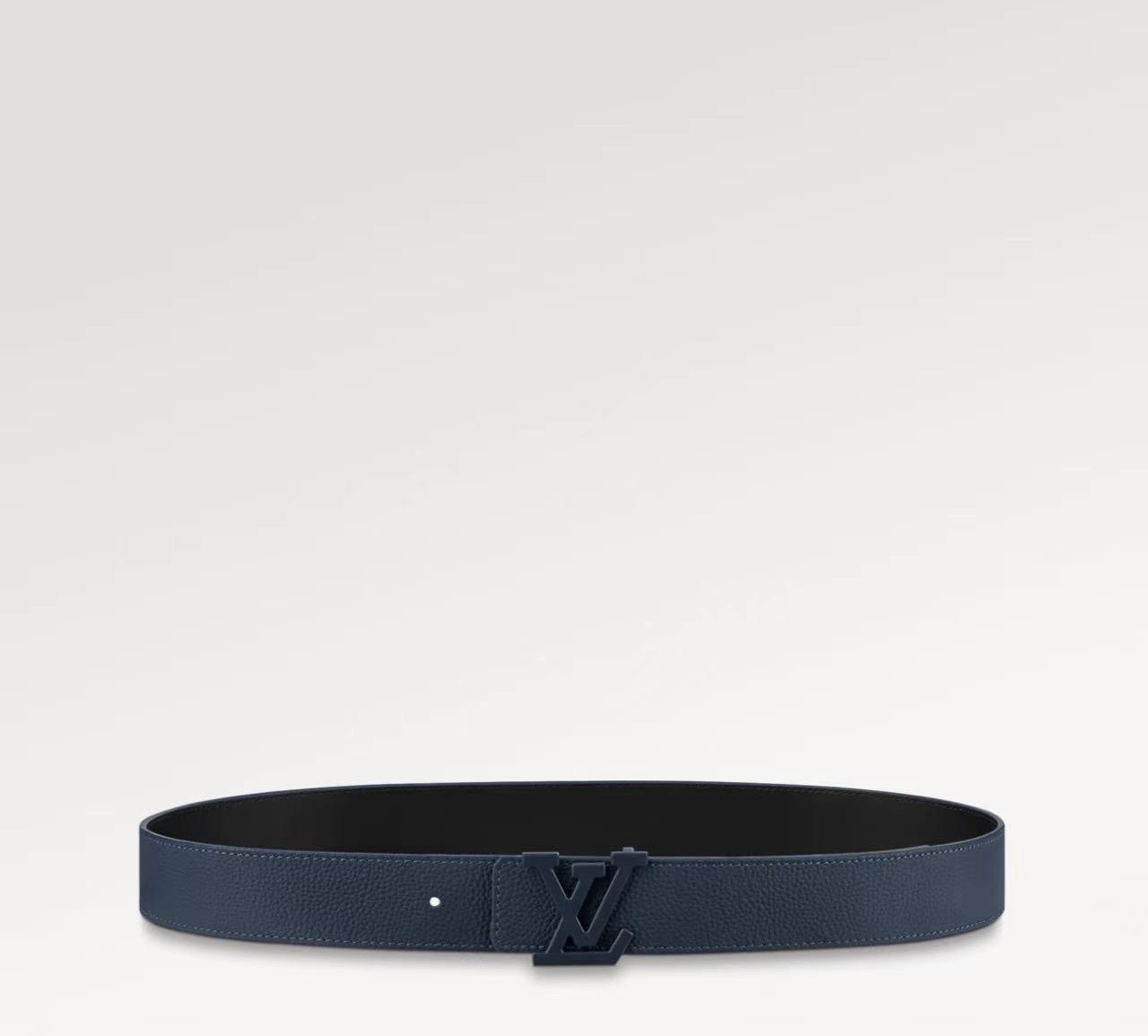 [TOP] Louis Vuitton LV Men's S-lock Belt 3.5 cm - Dark Blue - 711 Luxury
