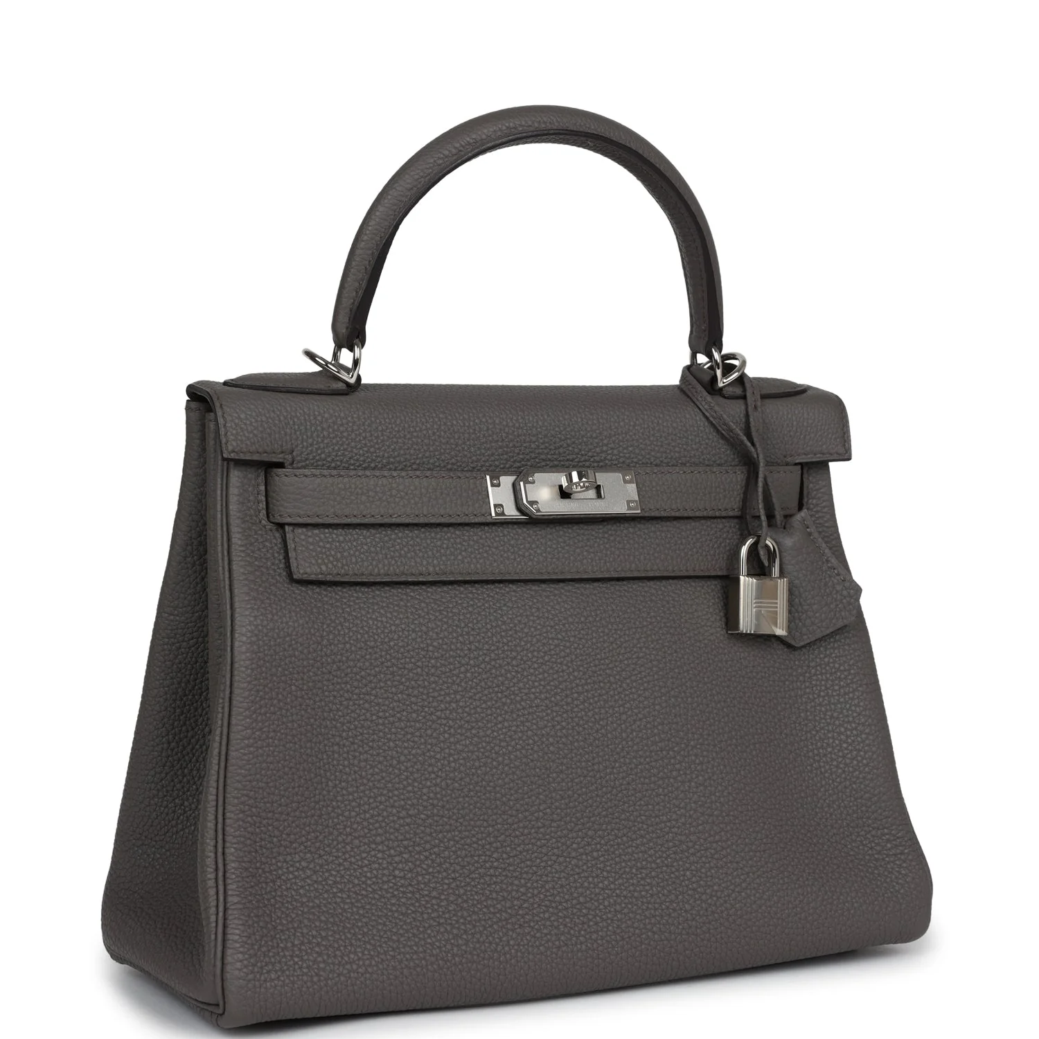 Hermes Kelly Retourne  Etain Togo Palladium Hardware