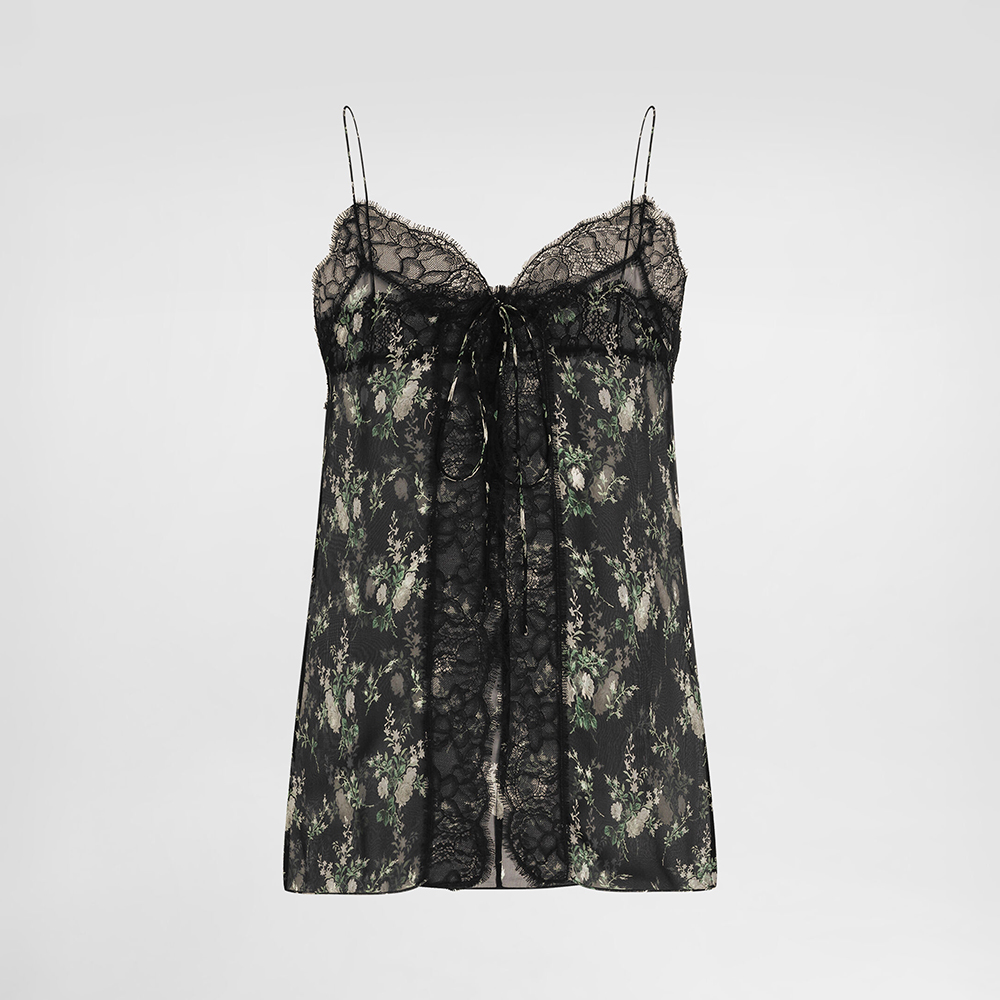 Dolce&Gabbana Rose and Flower-print Chiffon Top in Multicolor #383094