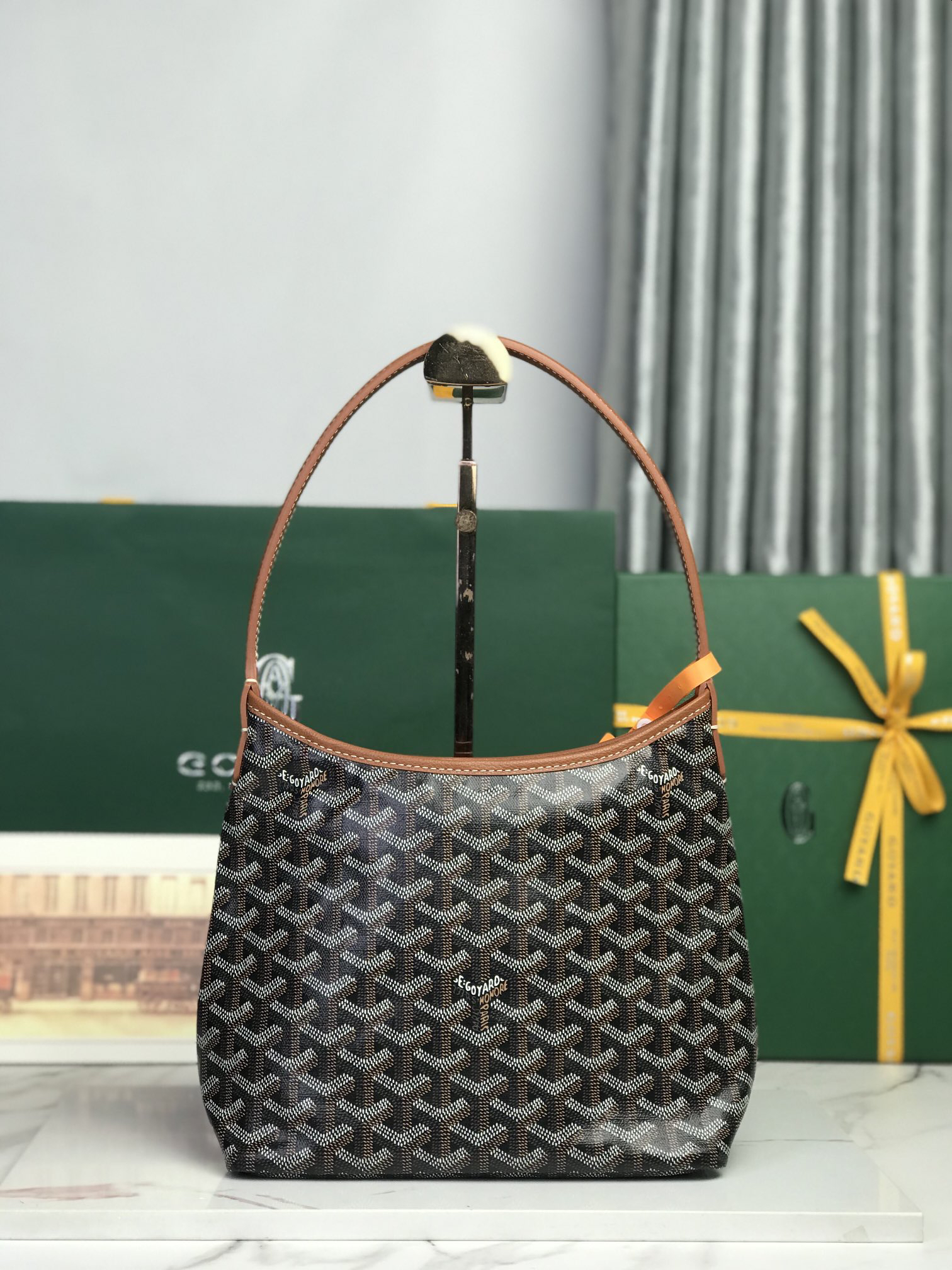 [TOP] Goyard Tote Bag 26*11*22cm  -  Brown - 711 Luxury